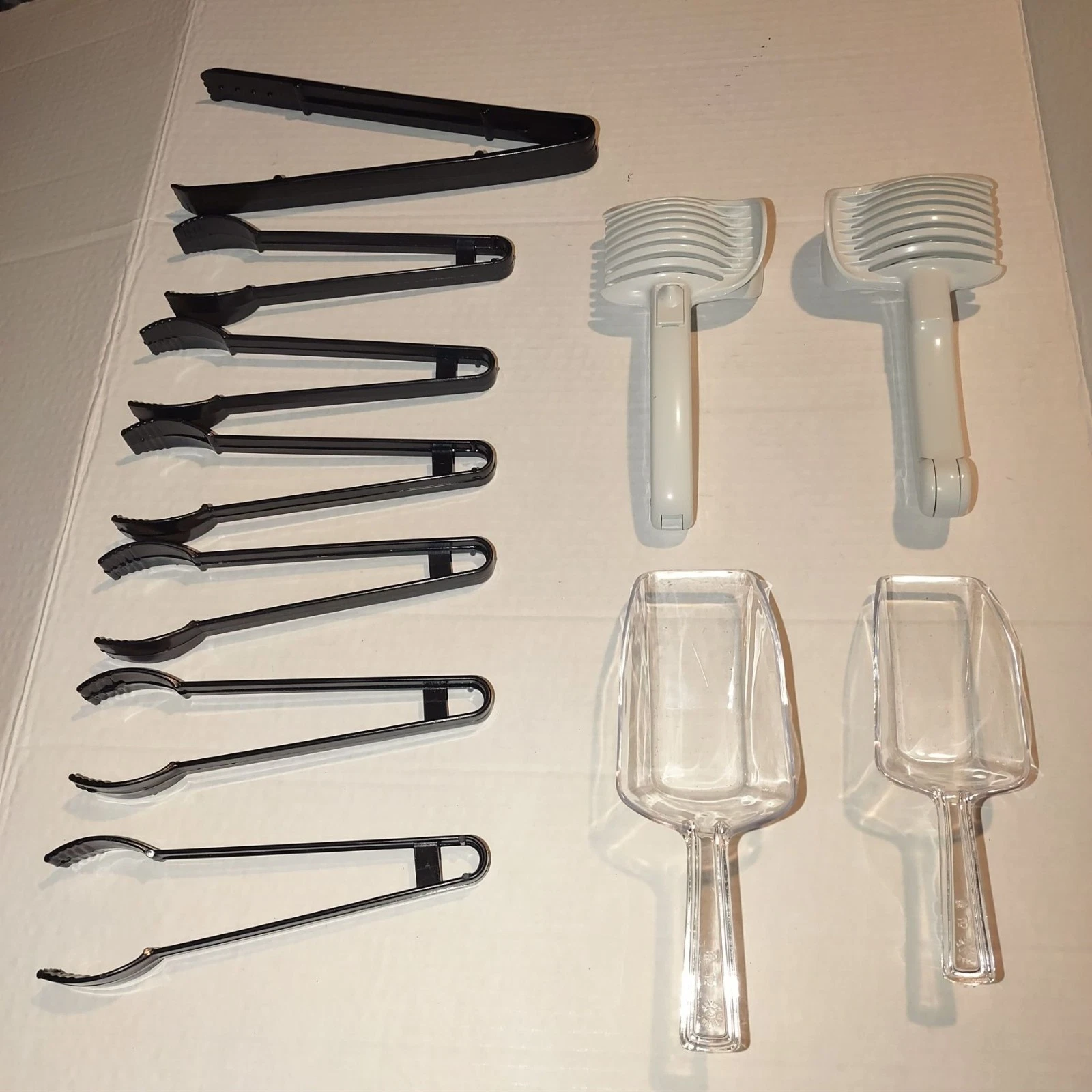 Kitchen Utensil Set: Tongs Meat Tenderizers & Scoops - 10-Pieces