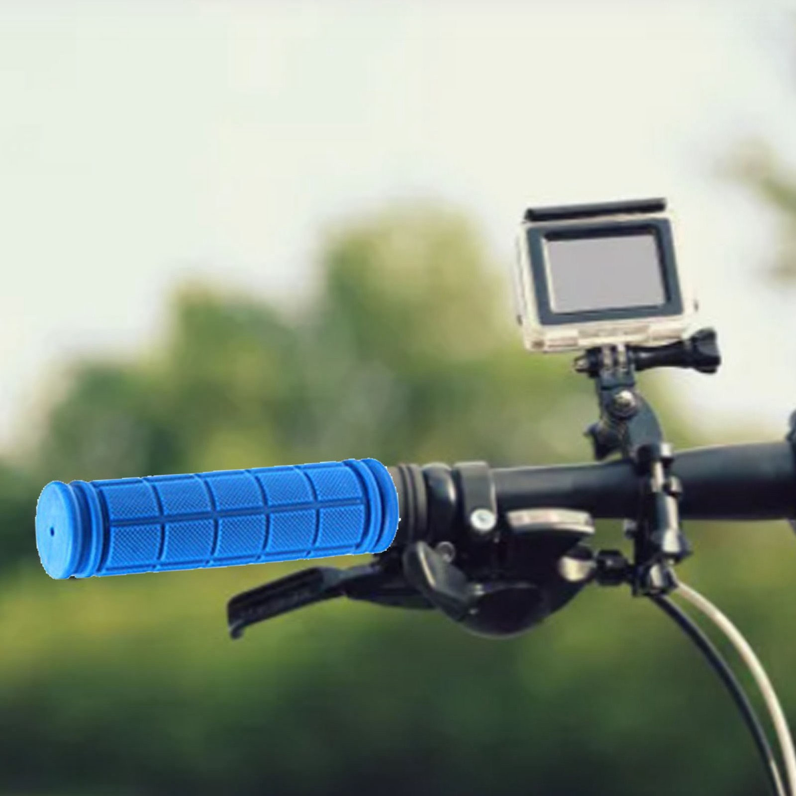 1 Pair Cycling Handlebar Grips Soft Comfortable Non Slip Rubber Cycle Handle Gri