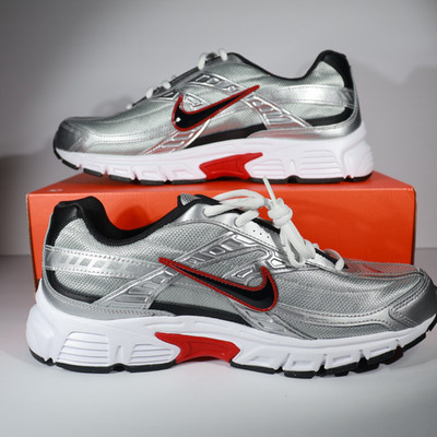 NIKE 394055 001 INITIATOR METALLIC SILVER/BLACK RUNNING SHOE SNEAKERS Size 11.5