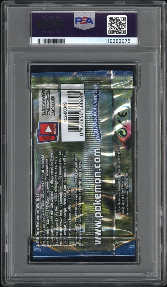 2016 Pokemon USA Inc XY Breakpoint Mega Scizor PSA 10 Foil Booster Pack GEM MINT - Image 2 of 2