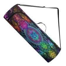 Mandala Yoga Mat Bag Carrier Full-Zipper Extra Large Size 20cm 76cm Adjustabl...
