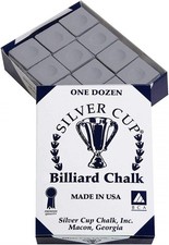 Gray Billiard Chalk, Box of 12