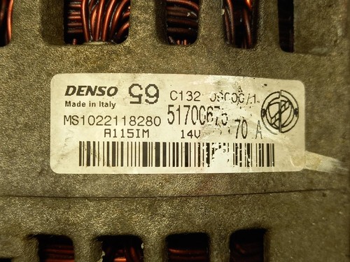 FIAT GRANDE PUNTO Alternator 2005-2010 1.2L 199A4.000 - Picture 7 of 7