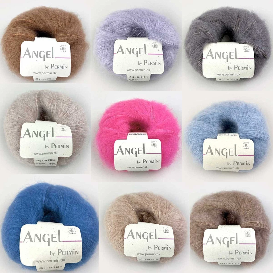 6x Angel by Permin – Fil Luxueux Mohair Soie Kid (70/30) - Photo 1/1