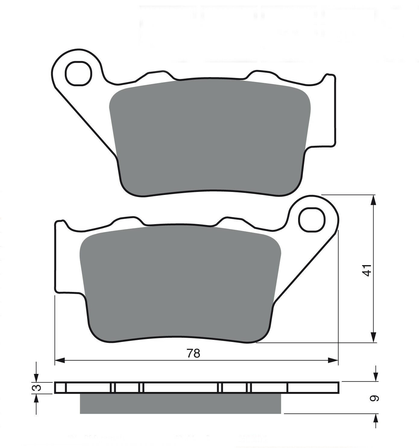 Trw Brake Pads MCB672SI Fits Brembo Rear Royal Enfield Indian Triumph