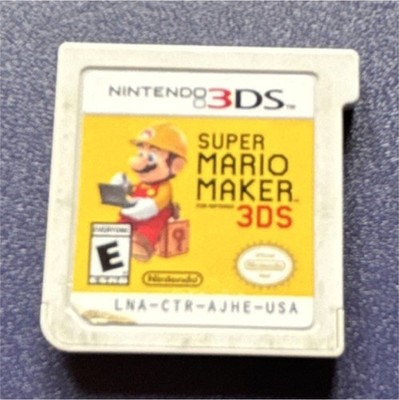 Nintendo Super Mario Maker Platformer Multiplayer Nintendo 3DS NTSC-U/C Cartrid 