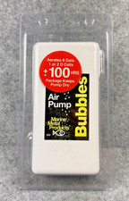 Marine Metal B3 Bubbles Air Pump Aerator Minnows Aquariums Aerates 8 Gallons