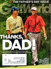 Bill Haas & Jay Haas autographed signed autograph auto 2012 Golf World magazine