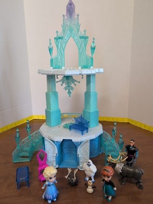 Disney Frozen Elsa s Magical Rising Castle Tested mixed lot of figures 