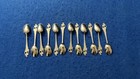 Norwegian coffee spoons silver bellflower vintage 830s set of 12 — photo 2