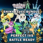 POKEMON LEGENDS ZA Z-A 6IV SHINY 9 PACK EEVEE BUNDLE EV TRAINED LEVEL 14-16