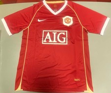 Manchester United F.C. 2006/07 Men's Medium Retro Nike Home Kit Short Sleeve