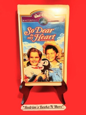 So Dear To My Heart VHS w/Clamshell Case Walt Disney Masterpiece Classic