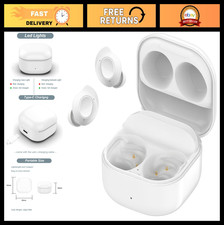 600mAh Charging Case for Galaxy Buds FE - Replacement Battery Charger, White