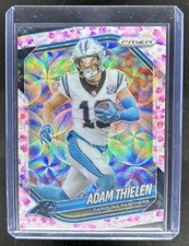 2025 Panini Prizm Adam Thielen Choice Cherry Blossom #/15 Panthers
