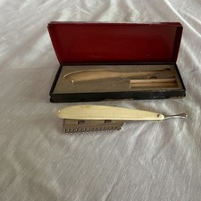 J.A. Henckels Duplex Straight Razor Comb Attachment Collectible Box