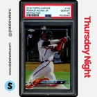 2018 TOPPS CHROME #193 RONALD ACUNA JR. REFRACTOR RC ROOKIE PSA 10