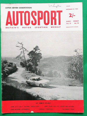 Autosport 27 Dec 1963 - INTERNATIONAL RALLIES REVIEW - RAND GP - HEALEY PROFILE