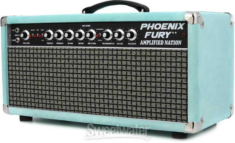 Ламповая головка Amplified Nation Phoenix Fury мощностью 50 Вт - Мятная замша