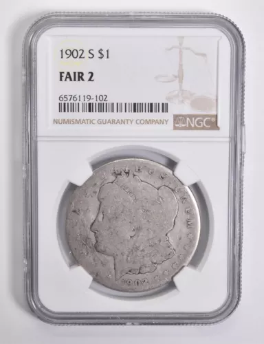 FAIR 2 1902-S Morgan Silver Dollar NGC Lowball Low Ball *4545