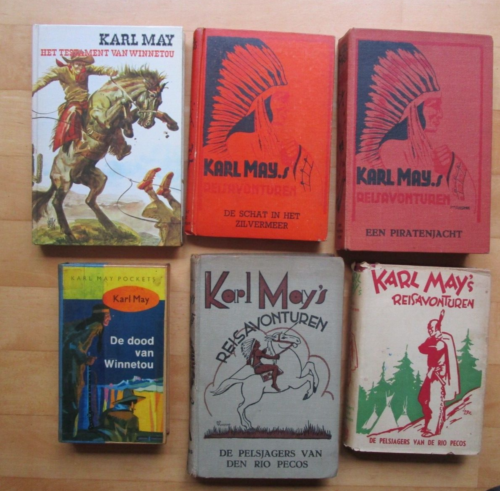 6 x alte Karl May Bücher Niederländische Sprache - Zdjęcie 1 z 9