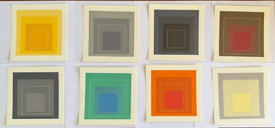Josef Albers White Line Squares 8 Lithographs Portfolio Gemini
