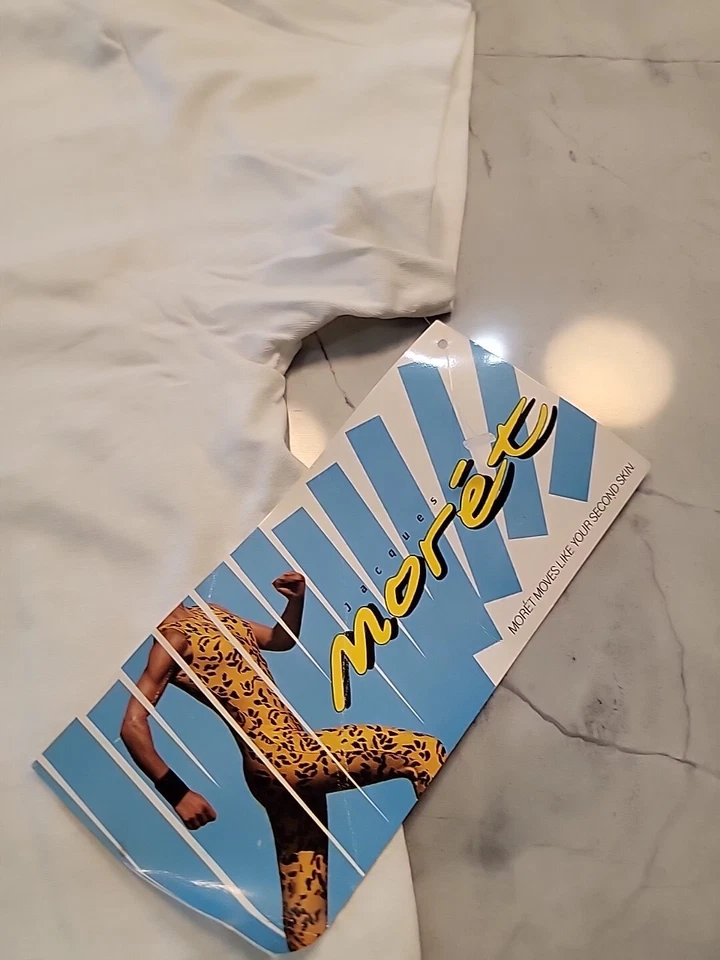 Camiseta corta Jacques Moret Star vintage años 80 nueva con etiquetas talla única C6 Foto 3 de 4