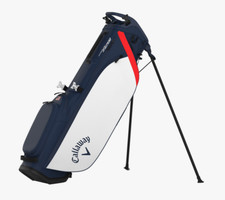 New Callaway 2025 Hyperlite Zero Stand Bag Navy/White/Red Flag