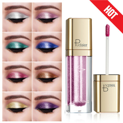 Liquid Perlglanz Lidschatten Diamant Schimmer Glitzer Makeup 18 Farben _