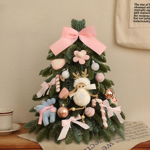 Snowman Mini Christmas Tree Lifelike Christmas Decorations Living Room - Picture 6 of 15