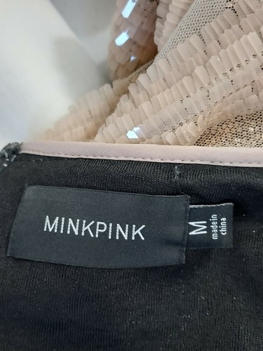 Minifalda rosa lentejuelas talla mediana - Imagen 4 de 5
