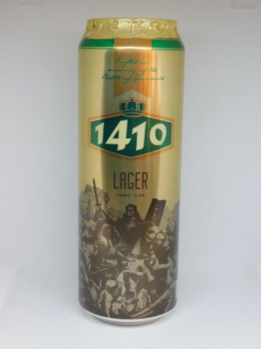 Lata de cerveza vacía SVIESUSIS 1410 rodamiento 568 ml. Lituania 2022 ¡Abierto de fondo! - Imagen 1 de 6