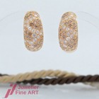 CARTIER Ohrringe-Creolen-'Pierres Sauvages' Sauvage Collection-18K/750 Gelbgold