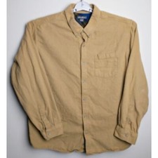 Eddie Bauer Relaxed Fit Long Sleeve Button Down Men's XXL. Khaki