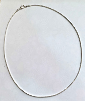 New Sterling Silver 3mm Round Snake Chain 24'' 925