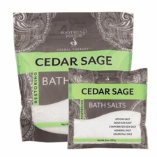 Bath Salts  Cedar Sage 32 Oz By Soothing Touch