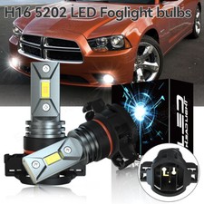 2pcs Xenon White H16 5202 Led Fog Light Bulb 10000lm For Dodge Charger 2011-2014 2pcs Xenon White H16 5202 Led Fog Light Bulb 10000lm For Dodge Charger 2011-2014