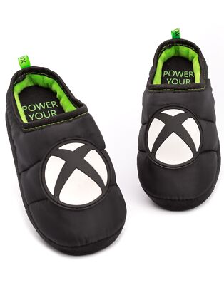 Xbox Black Logo Mule Slippers Boys - Main Image