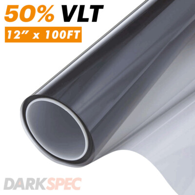 Uncut 50% VLT 12'' x 1200'' Window Windshield Solar Visor Tint Film Roll