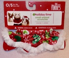 HOLIDAY TIME  SMALL ANIMAL SCRUNCHIE  9-10 IN  BREAKAWAY CLOSURE  ONE SIZE