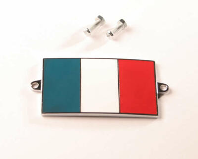France French Flag Metal Enamel Car Badge - Bolt Up