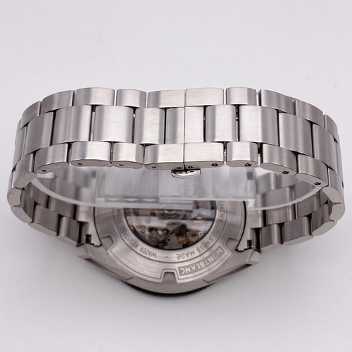 Montblanc Timewalker 43mm Acier Chronographe Cadran Noir Montre Automatique - Photo 5 sur 7