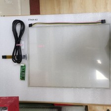 17" Resistive touch screen panel glass 4:3 Thick for industry 5 Wire 355 288 MM