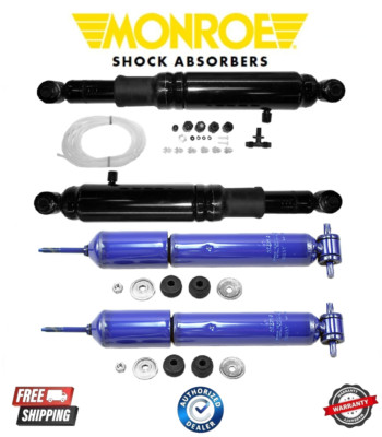 Front Shocks & Rear Maxx Air Shock 4PCS Set For Chevy Silverado 1500 GMC RWD