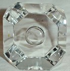 VINTAGE SINGLE CANDLESTICK HOLDER POSSEIL KRISTALL 2"  HAND CUT CRYSTAL POLAND — photo 5