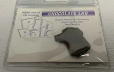 Vintage 1999 Chocolate Lab Pin Pals Original Artwork By Terry Doughty Lapel Pin