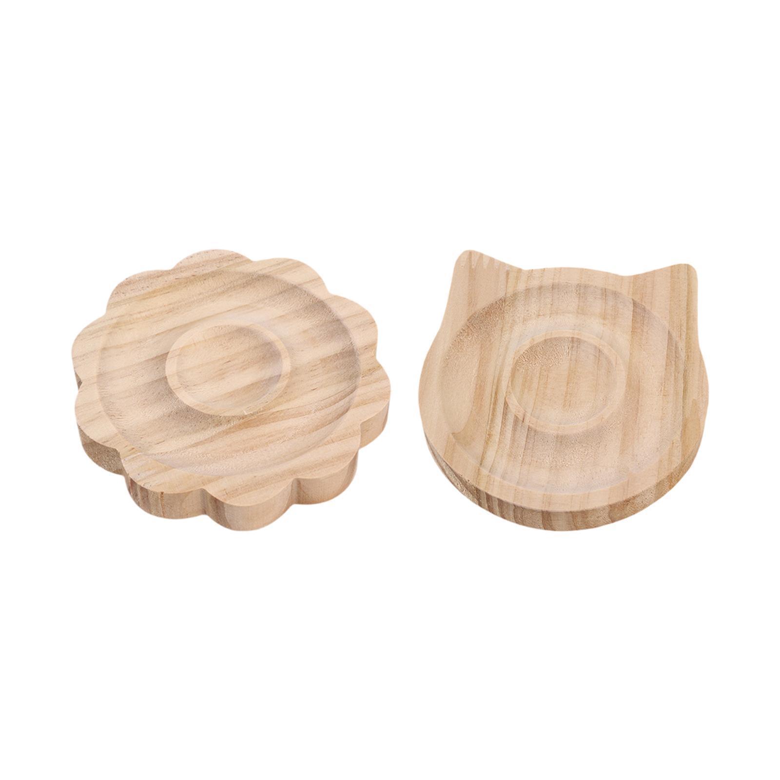 Wooden Bracelet Earring Brooch Watch Display Stand Storage Tray-image