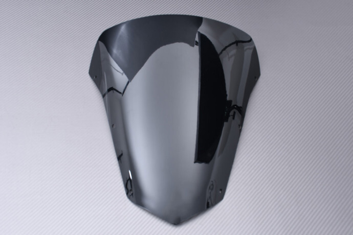 Bulle pare-brise noire anti-turbulence pour Yamaha FZ6-S Fazer 2007-2015