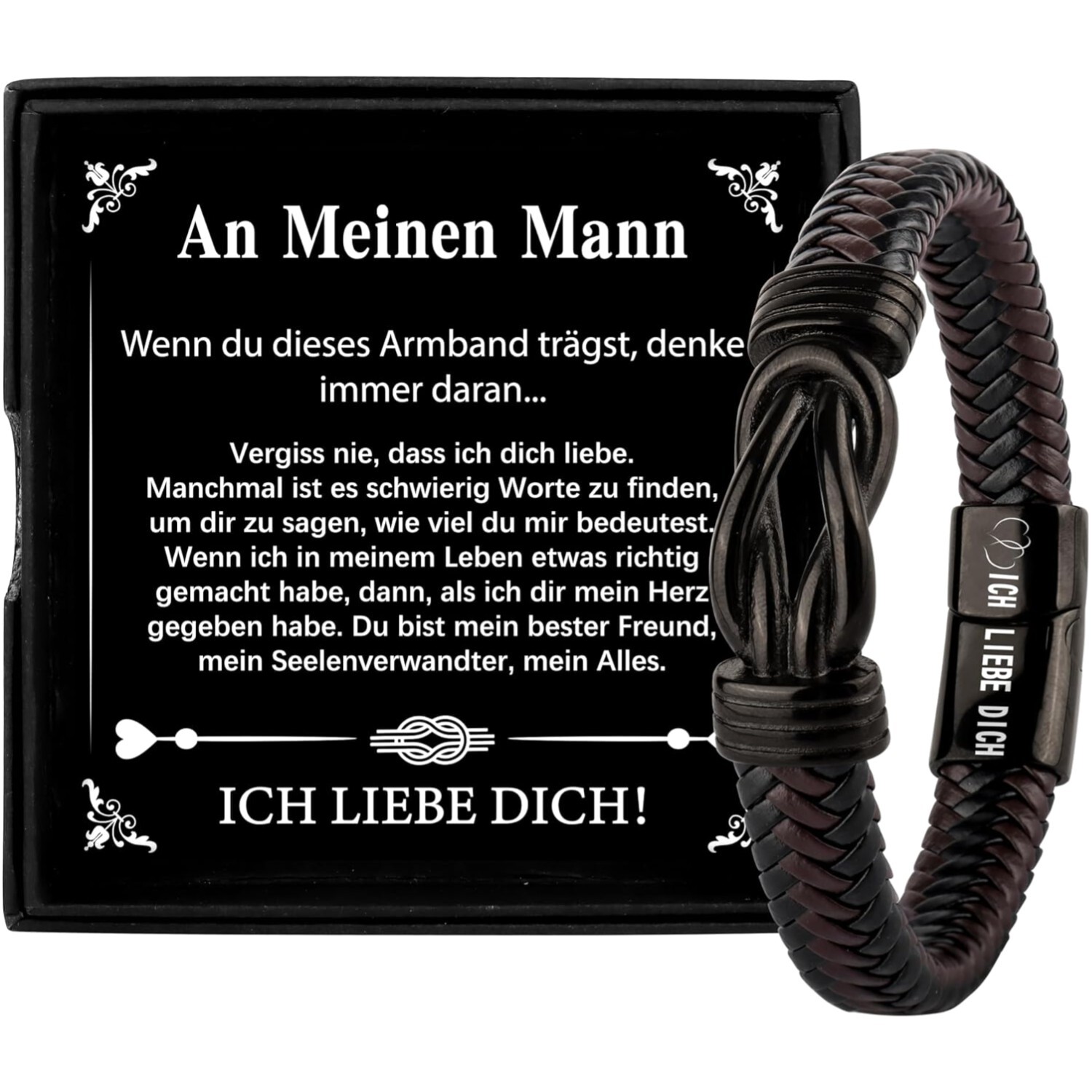 Geschenke Männer Armband Für Ihn Geburtstag Ich Liebe dich Jahrestag Geburtstag