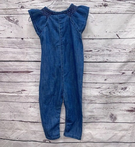 Old Navy Girls Denim Jumpsuit/Romper Size 18-24M - Picture 3 of 3